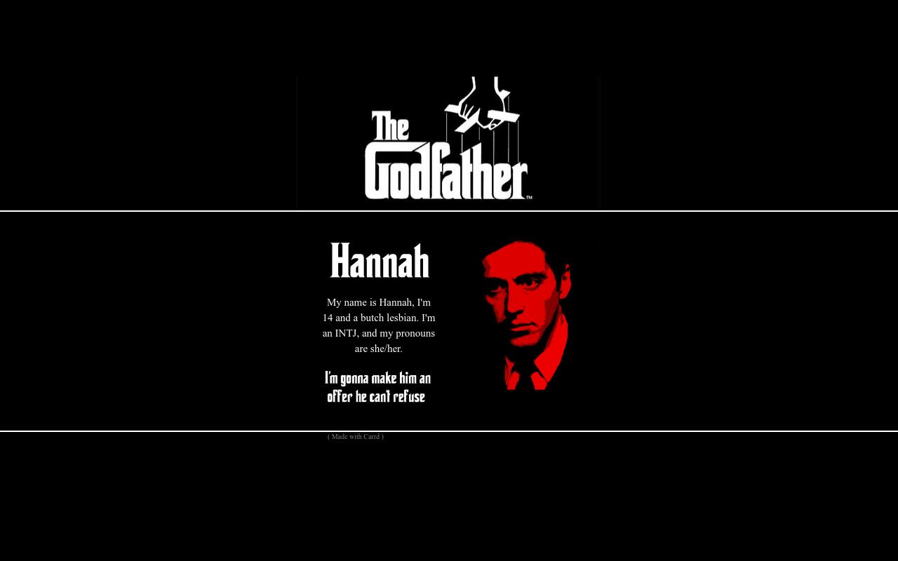 Carrd profile picture for @godfather